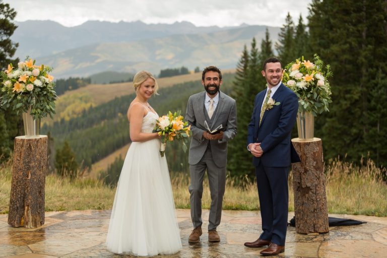 Beaver Creek Wedding Deck Ceremony
