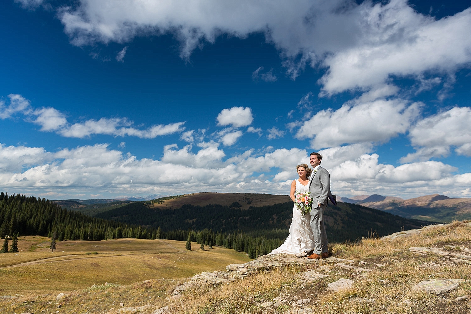 Camp Hale Colorful Fall Wedding Reception
