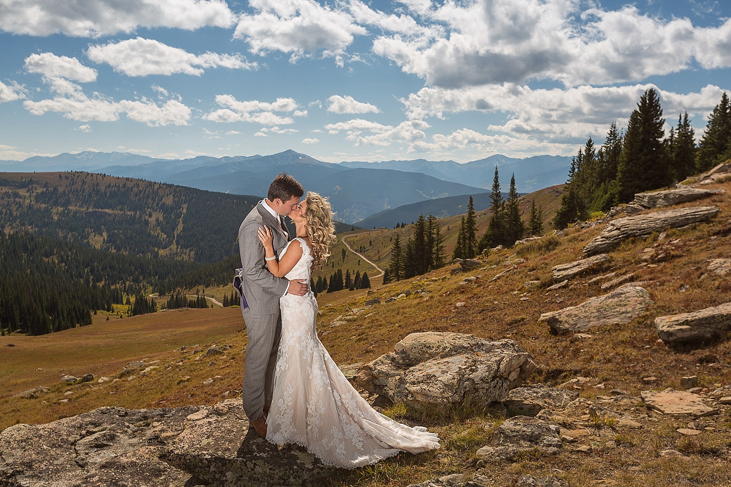 Camp Hale Colorful Fall Wedding Reception