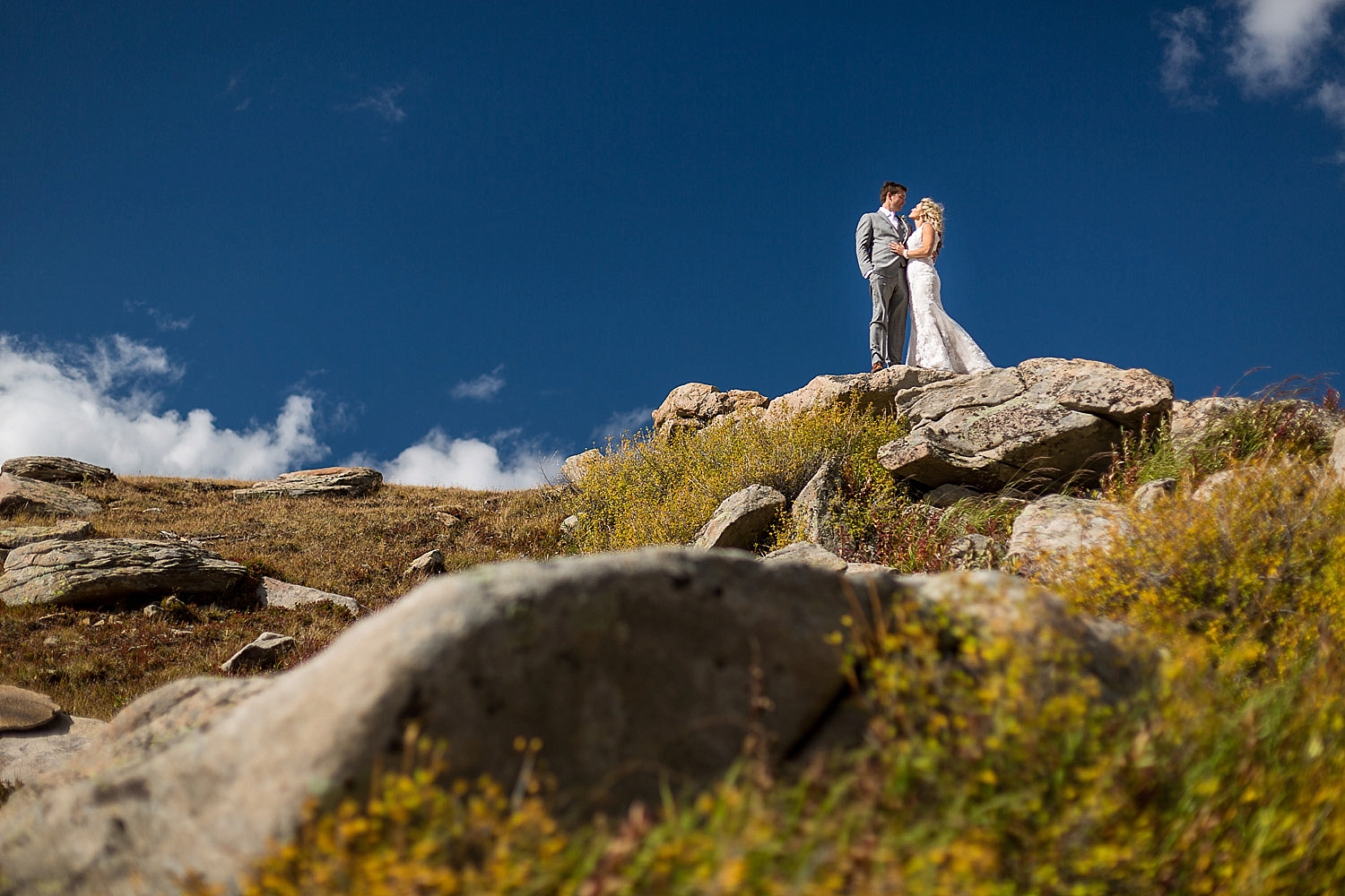 Camp Hale Colorful Fall Wedding Reception