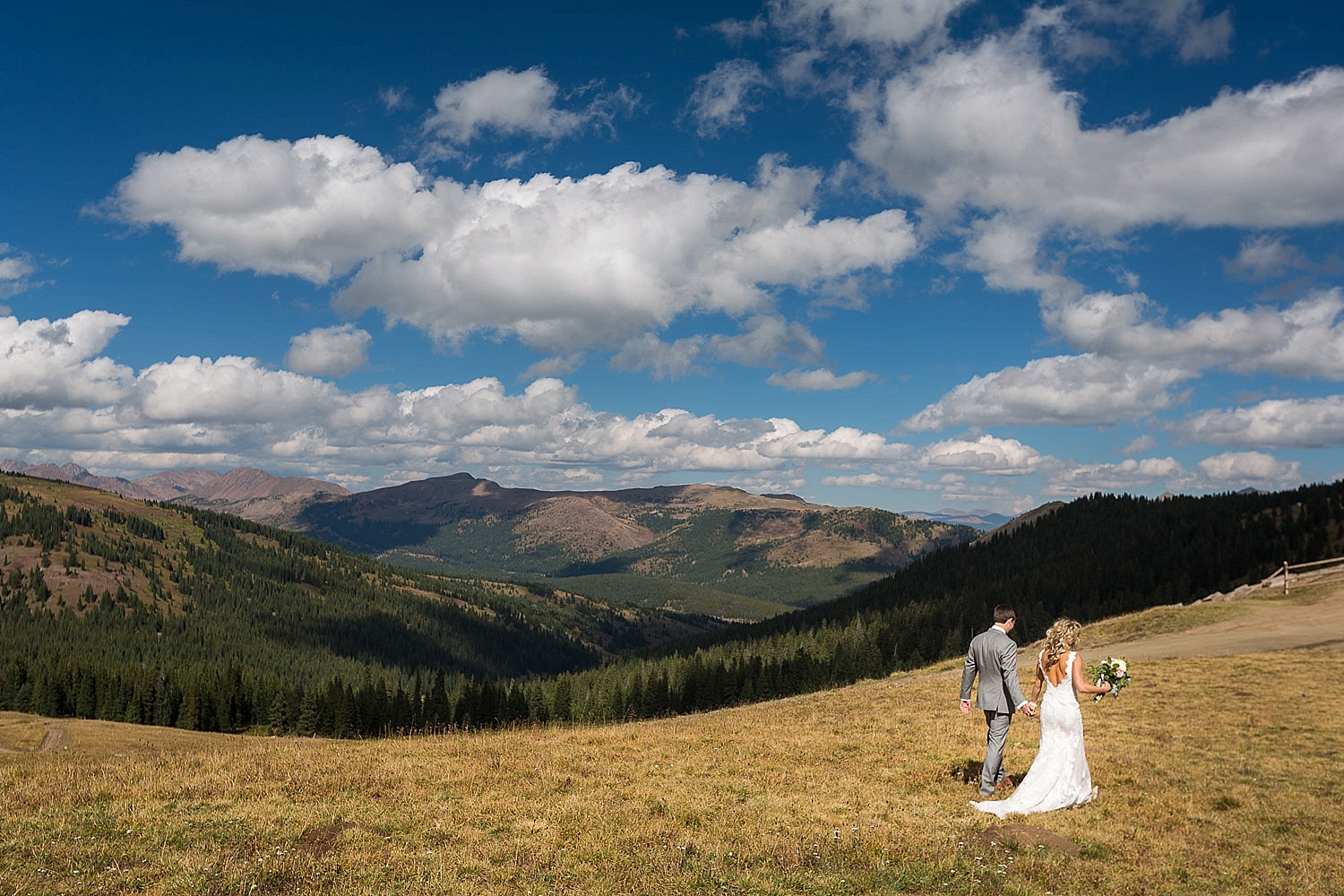 Camp Hale Colorful Fall Wedding Ceremony