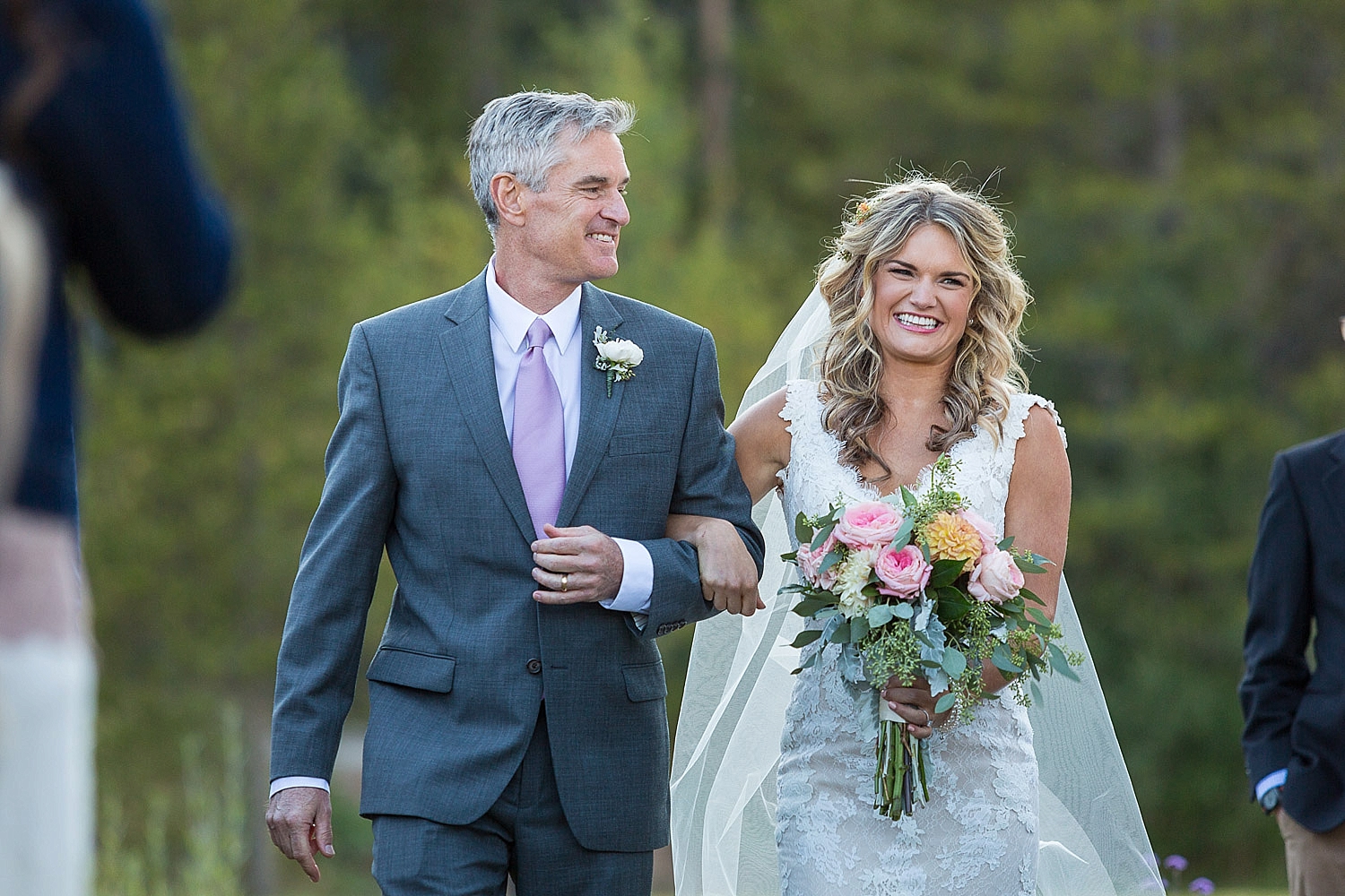 Camp Hale Colorful Fall Wedding Ceremony