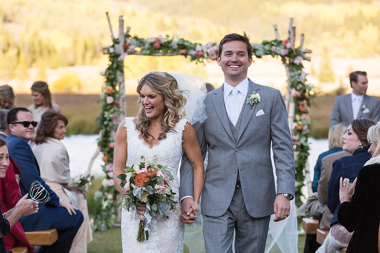 Camp Hale Colorful Fall Wedding Aspen Tree Portraits