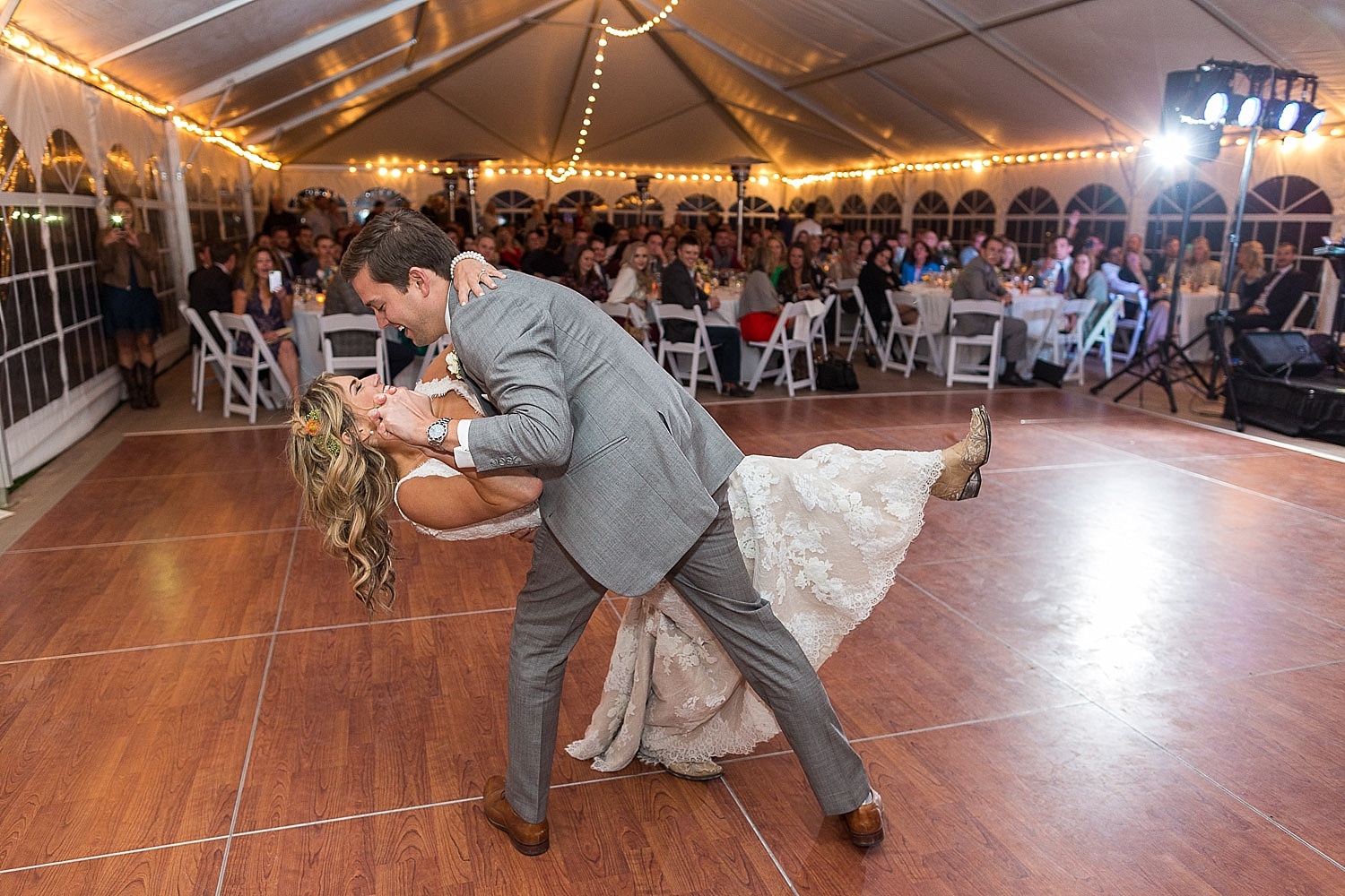 Camp Hale Colorful Fall Wedding First Look Vail