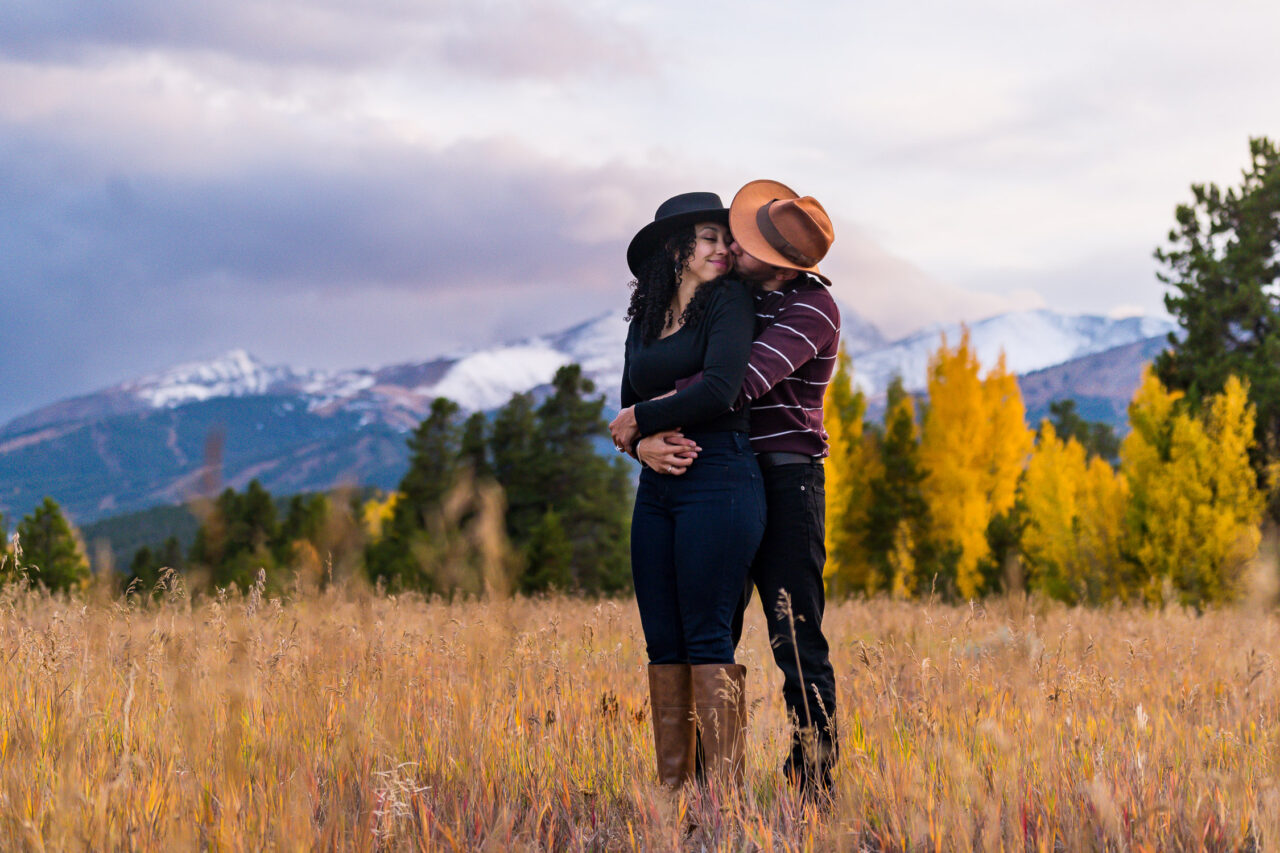 adventurous engagement photos colorado
