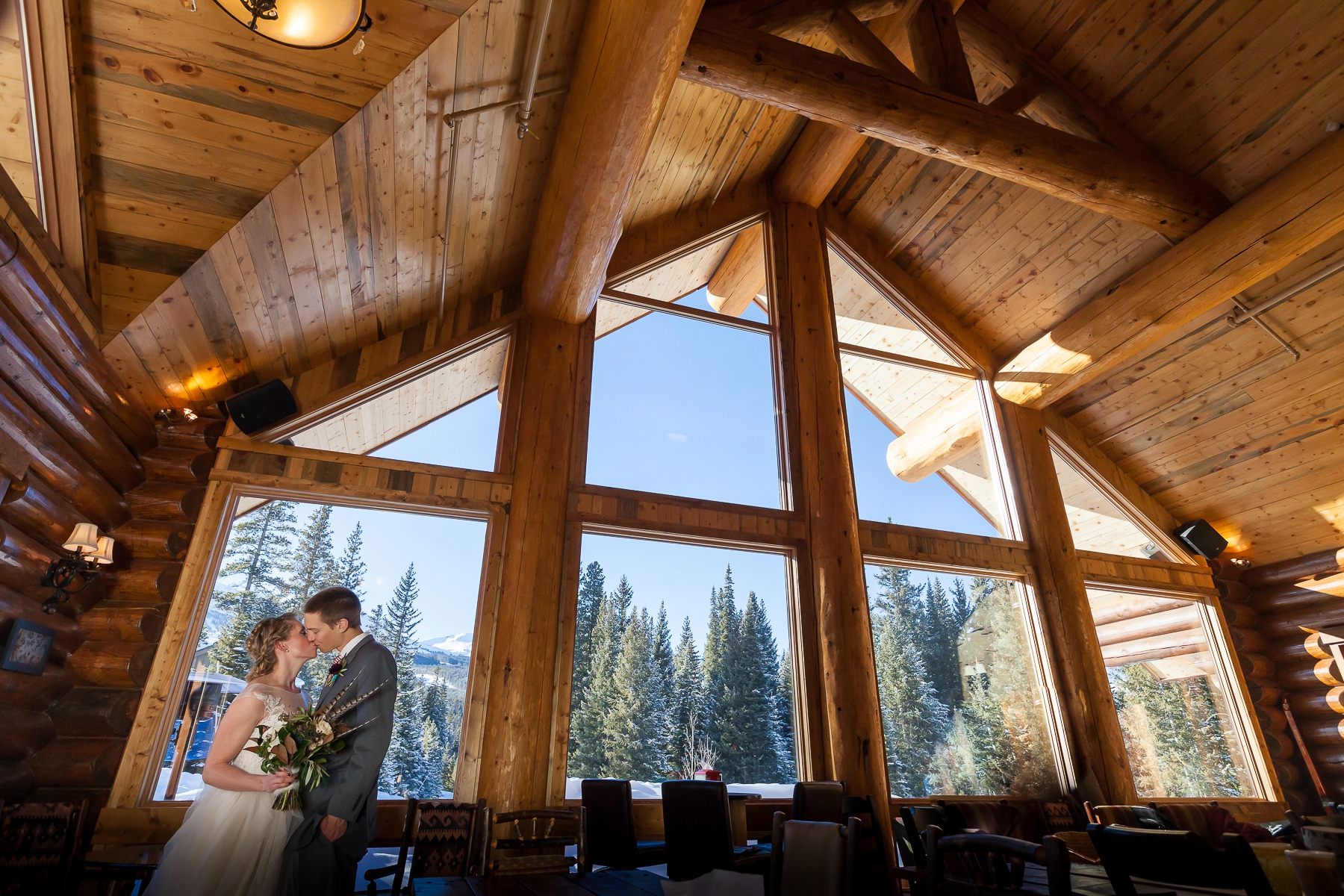 cozy colorado mountain wedding