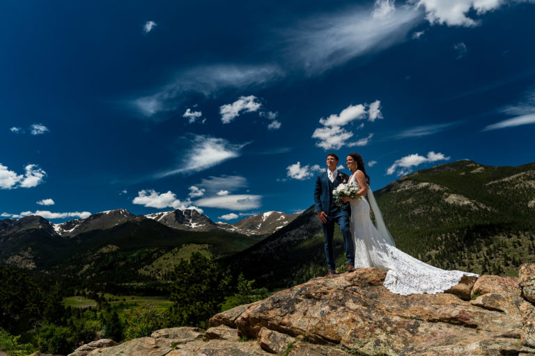 Della Terra Estes Park Wedding Rocky Mountain National Park Couple Portraits