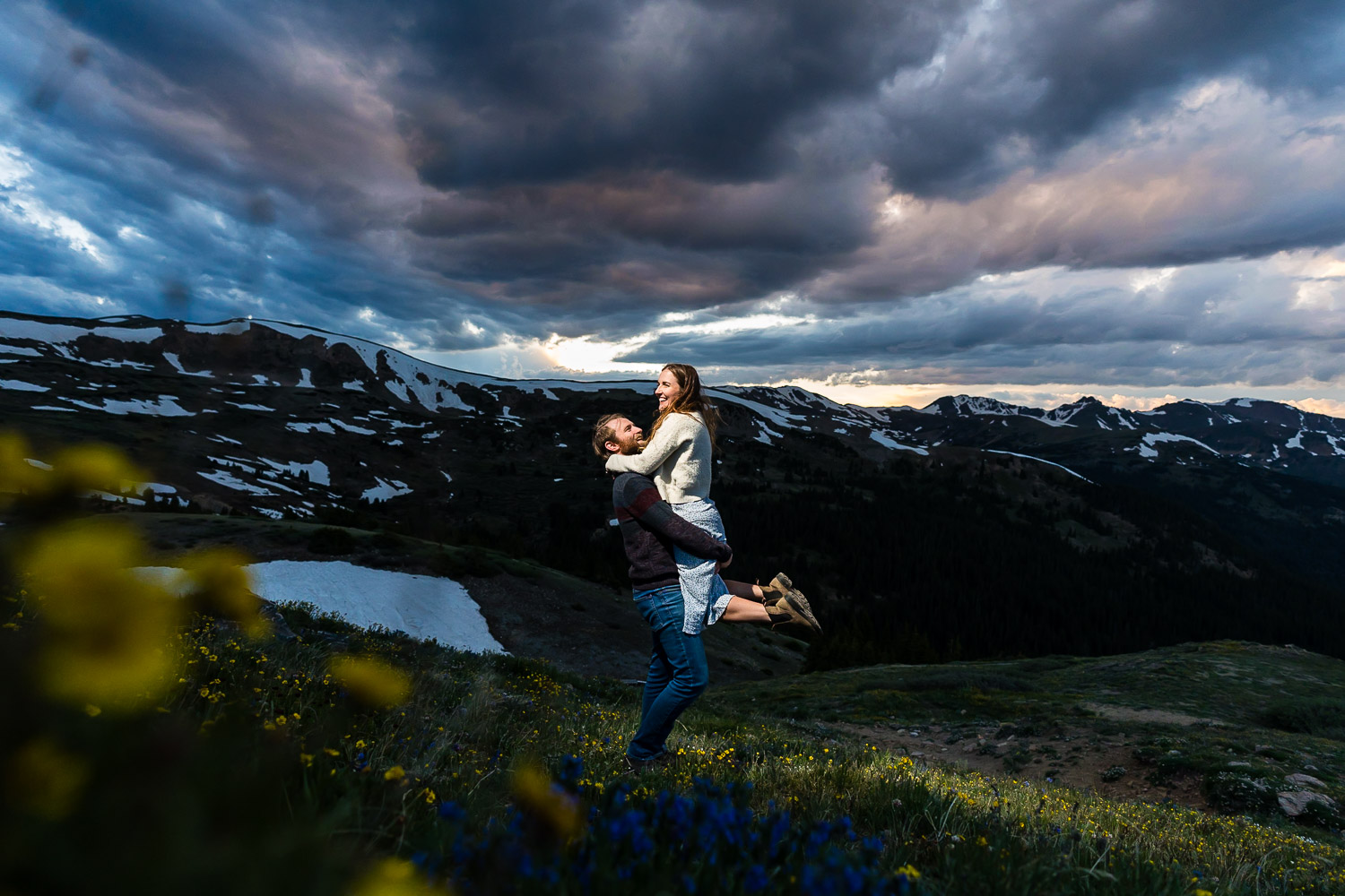 engagement photoshoot sunset