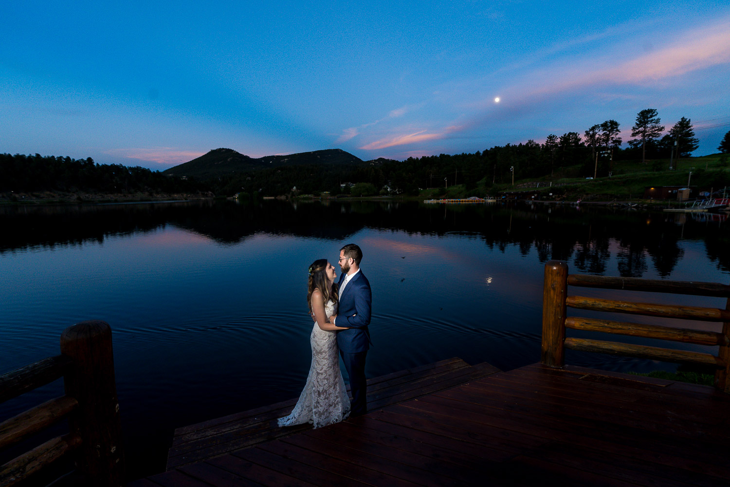 evergreen lake house wedding colorado