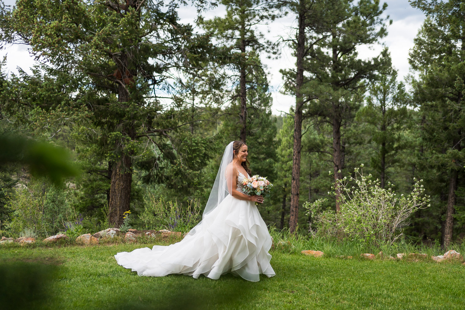 evergreen wedding photography ceremony