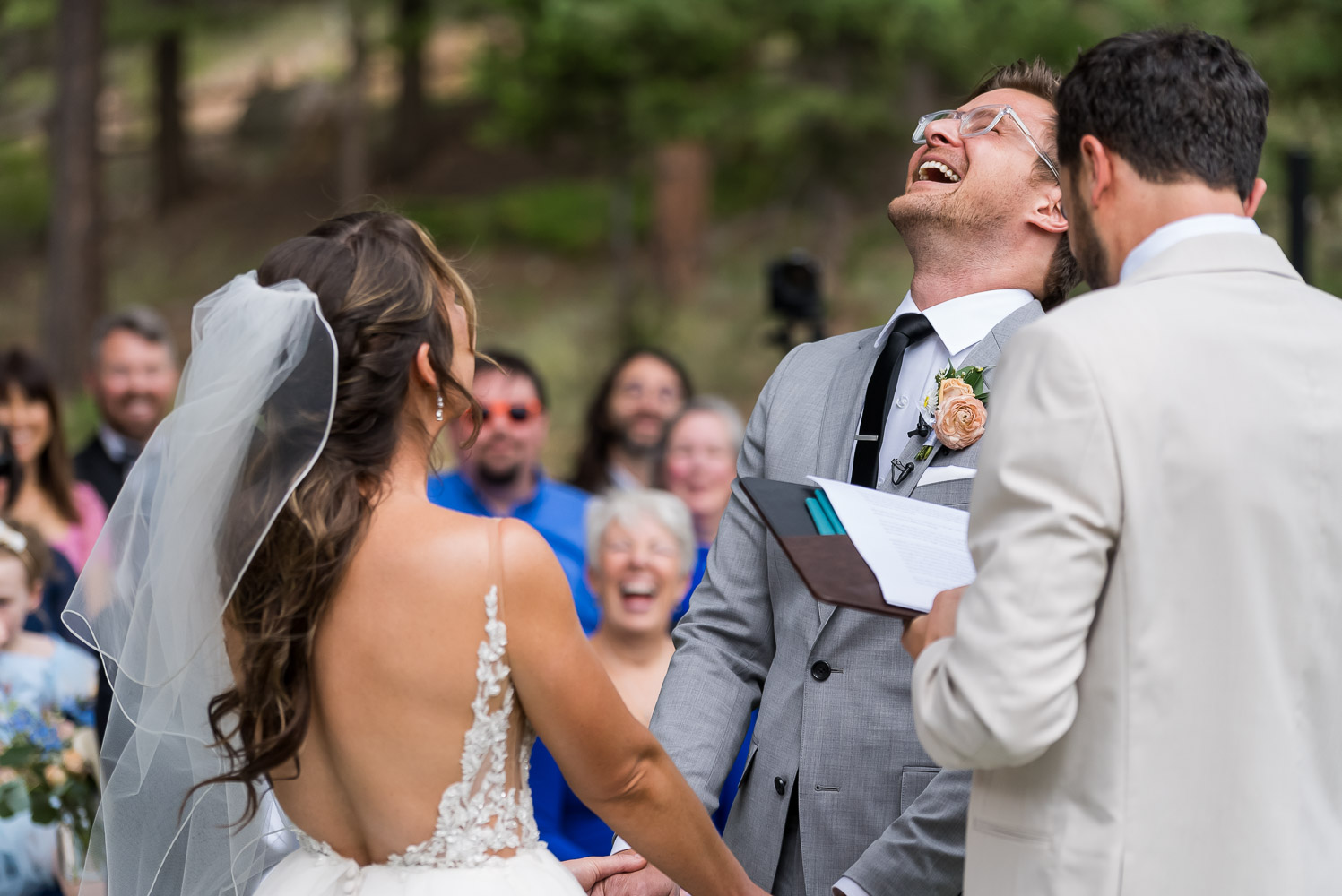 evergreen wedding photography ceremony