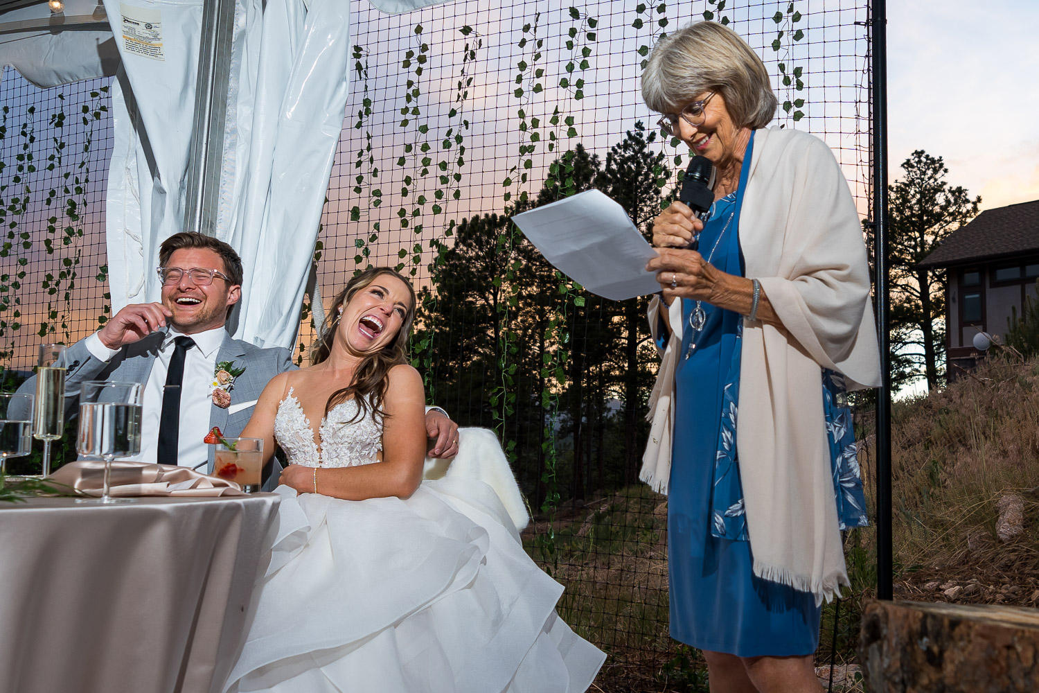 evergreen wedding photography reception