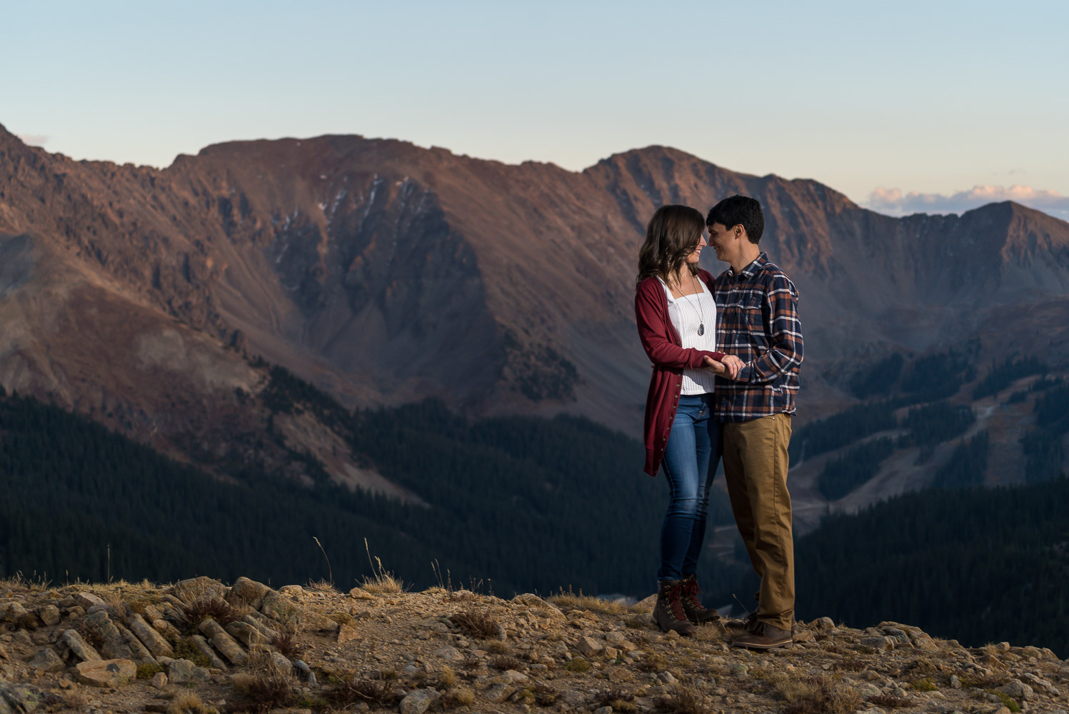 mountain engagement photography