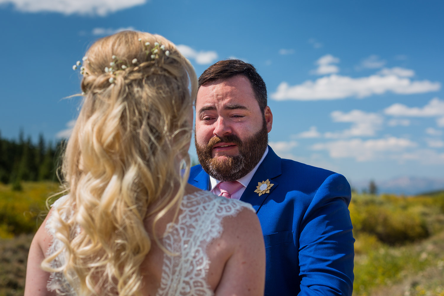 first look before my wedding