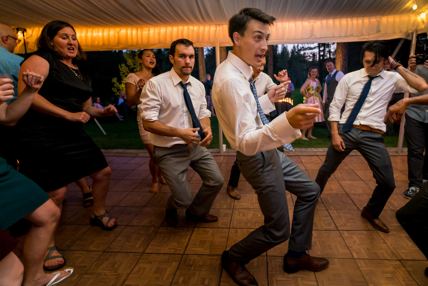 Tahoe Destination Wedding Reception Dancing