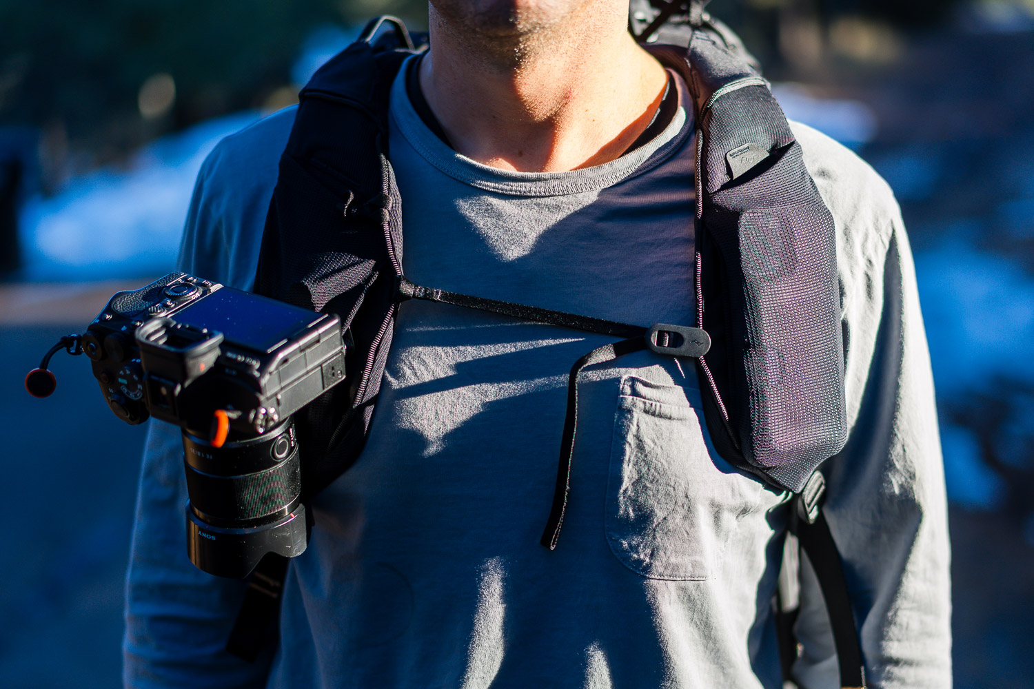 peak design outdoor backpack 25l with a capture clip accessory