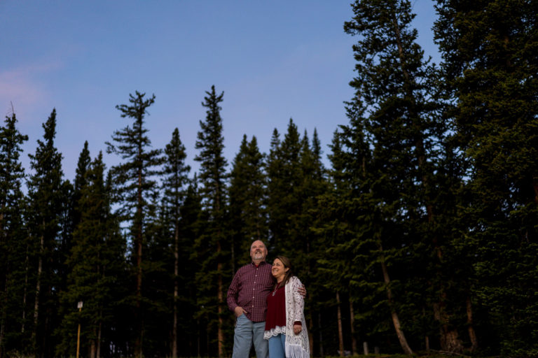 Sunrise Breckenridge Elopement Photography Forest