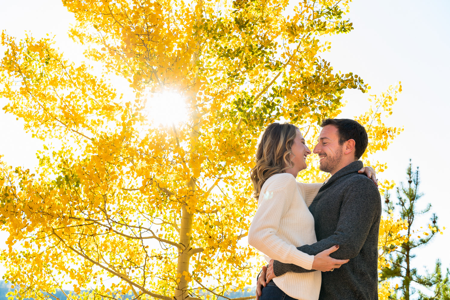 adventurous colorado mountain engagement