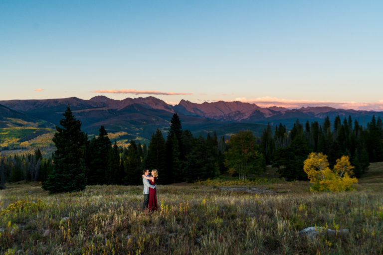 adventurous colorado mountain engagement