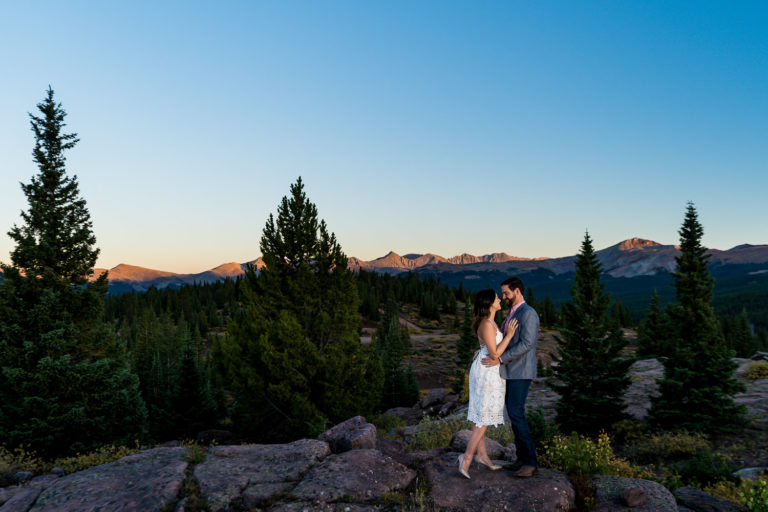 fall vail engagement photography