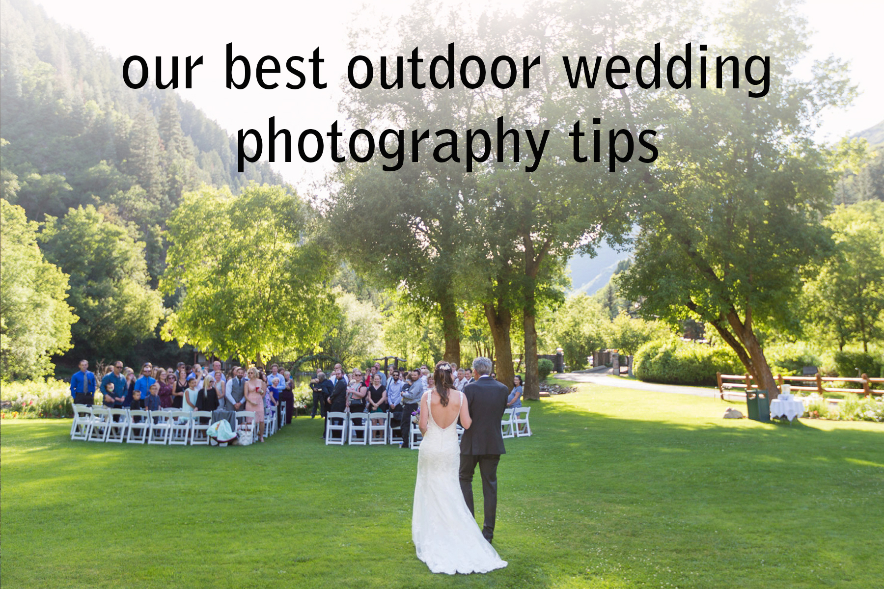 best outdoor wedding photography tips
